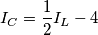 I_{C}= \frac{1}{2}I_{L}-4