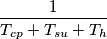 \frac{1}{T_{cp}+T_{su}+T_{h}}