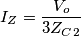 I_Z=\frac{V_o}{3Z_C_2}