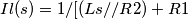 Il(s) = 1/[(Ls//R2)+R1