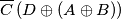 \overline{C}\left(D \oplus (A\oplus B)\right)