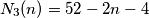 N_3(n)=52-2n-4