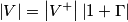 \left |  V\right |=\left | V^{+} \right |\left | 1+\Gamma  \right |