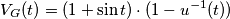 V_G(t) = (1+ \sin t) \cdot (1-u^{-1}(t))