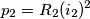 p_2= R_2(i_2)^2 p_2= R_2(i_2)^2