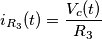 i_{R_3}(t)=\frac{V_c(t)}{R_3}