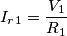I_r_1={V_1\over R_1}