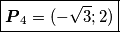\boxed{\boldsymbol{P}_4=(-\sqrt{3};2)}