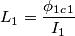 L_1=\frac{\phi_1_c_1}{I_1}