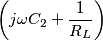 \left (j\omega C_2+\frac{1}{R_L} \right )