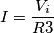 I=\frac{V_i}{R3}