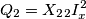 Q_2 = X_2_2 I_x^2 Q_2 = X_2_2 I_x^2