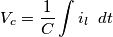 V_c=\frac{1}{C}\int{i_l \hspace{2mm} dt}