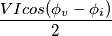 VI cos(\phi_v-\phi_i)\over 2