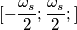 [- \frac{\omega_s}{2}; \frac{\omega_s}{2};]