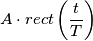 A \cdot rect \left(\frac{t}{T}\right)