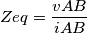 Zeq=\frac{vAB}{iAB}