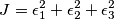 J = \epsilon_{1}^2 + \epsilon_{2}^2 + \epsilon_{3}^2 J = \epsilon_{1}^2 + \epsilon_{2}^2 + \epsilon_{3}^2