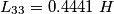 L_{33} = 0.4441 \ H L_{33} = 0.4441 \ H