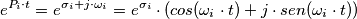 e^{P_i \cdot t} = e^{\sigma _i + j\cdot \omega_i} = e^{\sigma _i} \cdot (cos (\omega_i \cdot t) + j\cdot sen(\omega_i \cdot t))