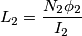 L_{2}=\frac{N_{2}\phi _{2}}{I_{2}}