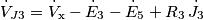 \dot V_{J3} = \dot V_{\text{x}} - \dot E_3 -\dot E_5 + R_3 \, \dot J_3