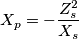 X_p=-\frac { Z_s^2}{X_s}