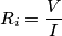 R_i=\frac{V}{I}