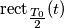 \text{rect}_{\tfrac{T_0}{2}}(t)