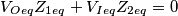 V_{Oeq}Z_{1eq}+V_{Ieq}Z_{2eq}=0