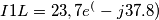 I1L=23,7e^(-j37.8)
