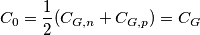 C_0=\frac{1}{2}(C_{G,n}+C_{G,p})=C_G