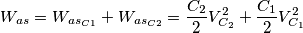 W_{as}=W_{as_{C1}}+W_{as_{C2}}=\frac{C_{2}}{2}V^{2}_{C_{2}}+\frac{C_{1}}{2}V^{2}_{C_{1}}