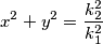 x^2 + y^2=\frac{k_2^2}{k_1^2}