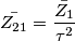 \bar{Z_{21}}=\frac{\bar{Z_{1}}}{\tau ^{2}}