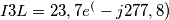 I3L=23,7e^(-j277,8)