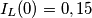 I_L(0) = 0,15