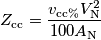 Z_{\text{cc}} = \frac{v_{\text{cc}\%}V^2_{\text{N}}}{100 A_{\text{N}}}