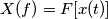 X(f) = \mathscr{F[x(t)]}