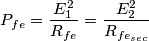P_{fe}=\frac{E_1^2}{R_{fe}}=\frac{E_2^2}{R_{fe_{sec}}}