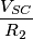 \frac{V_{SC}}{R_2}