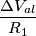 \frac{\Delta V_{al}}{R_1} \frac{\Delta V_{al}}{R_1}