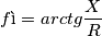 fì=arctg\frac{X}{R}