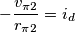 -\frac{v_{\pi 2}}{r_{\pi 2}} = i_d