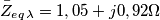 \bar{Z}_e_q_{\lambda}=1,05+j0,92 \Omega \bar{Z}_e_q_{\lambda}=1,05+j0,92 \Omega