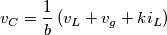 v_{C}=\frac{1}{b}\left( v_{L}+v_{g}+ki_{L} \right)