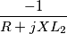 \frac{-1}{R+jXL_2}