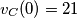 v_{C}(0) = 21