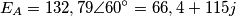 E_A=132,79\angle60^\circ=66,4+115j