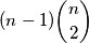 (n-1)\binom{n}{2}
